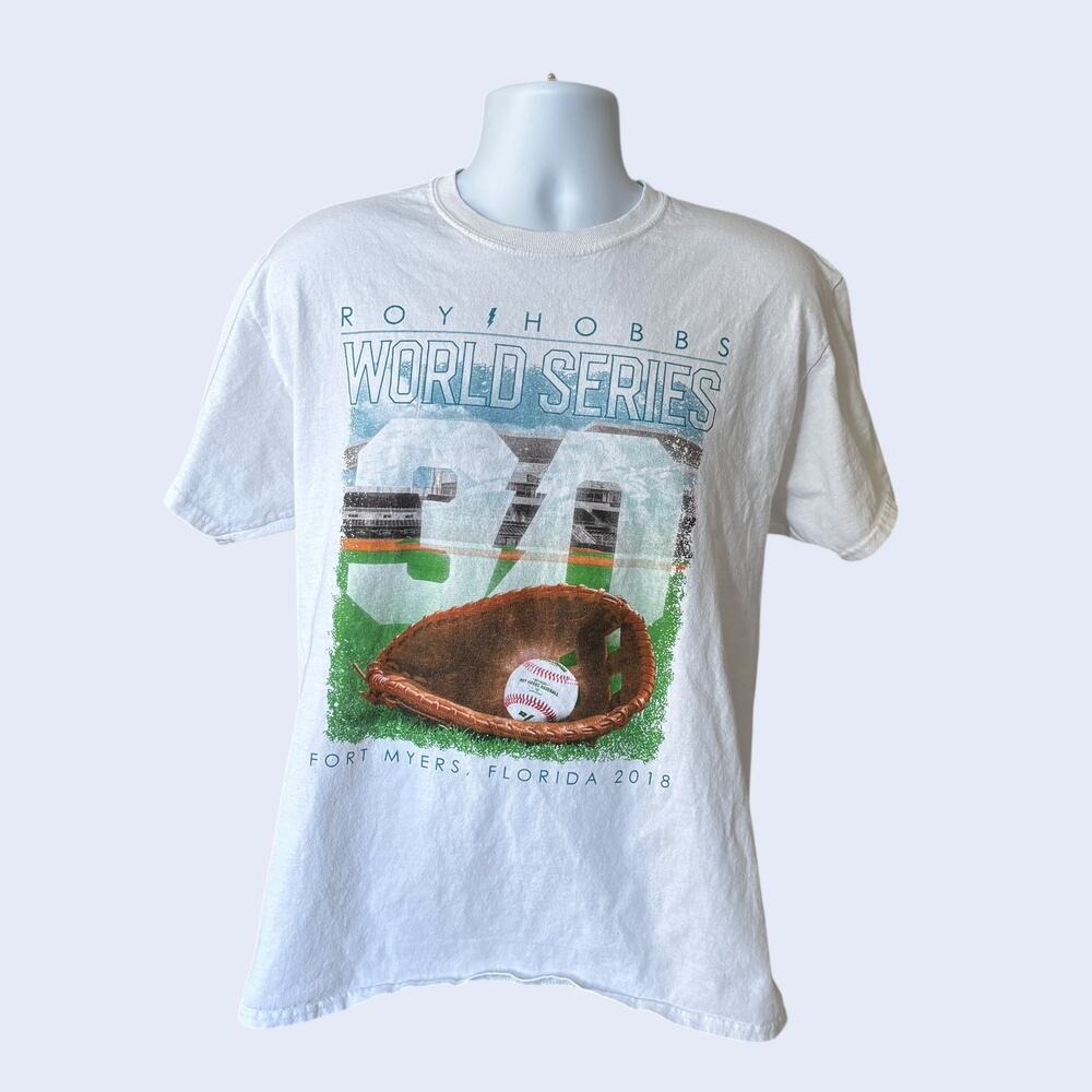 Roy Hobbs World Series 30th Anniversary T-Shirt 2018 Fort Myers Baseball Large